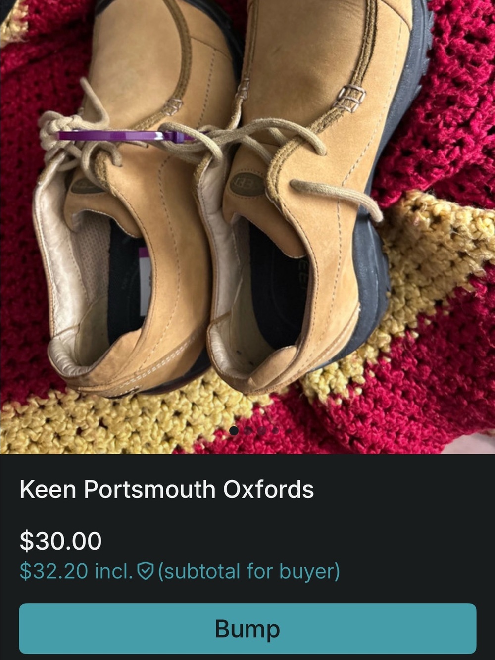 Keen Portsmouth Oxfords in Tan and Black